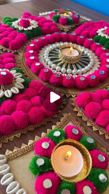 DIY & Decor | by SAKSHI RATHI| on Instagram: "“Hello, everyone! We’re excited to bring you a special giveaway contest this festive season! This beautiful handmade rangoli can be yours! To participate, simply follow these steps:

	1.	Follow our page.
	2.	Like this video.
	3.	Share it in your story.
	4.	Tag any 3 of your friends.

The winner will be chosen at random and announced on [23 oct ]. Don’t miss this chance to bring home this gorgeous rangoli! Good luck, and stay tuned for more creative DIYs and festive crafts!”
.
#diy #diyrangoli #readytouserangoli #diwalidecor #diwalidecorations #homedecor #diycrafts #giveaway 
.
| diy , diy crafts , diwali crafts, diwali decor , Diwali decoration, Rangoli , best out of waste , home decor |" Handmade Rangoli, Diwali Crafts, Diwali Decorations At Home, Diwali Party, Special Rangoli, Diwali Decor, Diwali Craft, Diwali Diy, Festive Crafts