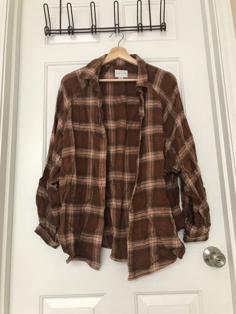 Flannel Aesthetic, Aesthetic Plaid, American Eagle Flannel, Brown Flannel, Yennefer Of Vengerberg, Flannel Outfits, Brown Outfit, Naha, Character Outfits