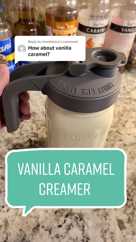 Salted Caramel Coffee Creamer Recipe #diycoffeecreamerseries #coffeecr... | homemade coffee creamer | TikTok Vanilla Caramel Coffee Creamer, Caramel Creamer Recipe, Homemade Caramel Coffee Creamer, Salted Caramel Coffee Creamer, Caramel Coffee Creamer Recipe, Flavored Coffee Creamer Recipes, Caramel Coffee Creamer, Caramel Creamer, Homemade Coffee Creamer Recipe