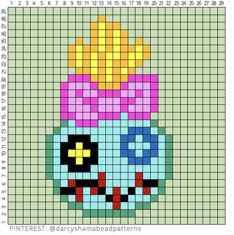 Scrump Pattern #scrump #lilo #stitch #hawaii #experiment626 #liloandstitch #hamabeads #hamabeadpattern #perler #perlerbeads #pyssla #pixel #pixelart #fusebeads Scrump Lilo And Stitch, Easy Pixel Art, Pixel Art Templates, Pixel Drawing, Hama Bead, Lilo Et Stitch, Pix Art, Pixel Art Grid, Graph Paper Art