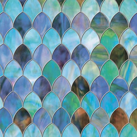 House of Hampton® Elledge Peacock Window Decal & Reviews | Wayfair Privacy Film, Tile Wallpaper, Window Film, Mosaic Tile, Scales, The Back, Stained Glass, Mosaic, Tile