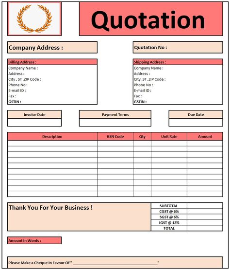 Here is the Preview of Construction Quotation Format In Excel Construction Quotation Format In Excel ... Read moreConstruction Quotation Format In Excel | Download Quotation Format in Excel The post Construction Quotation Format In Excel | Download Quotation Format in Excel appeared first on TechGuruPlus.com. Invoice Format In Excel, Wedding Card Format, Quotation Format, Invoice Format, Accounting Basics, Invoice Template Word, Song Notes, Printable Invoice, Eagle Vector