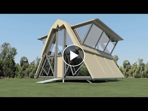 TEN FOLD TECHNOLOGY: FUTURE OF MOBILE DWELLING. Folding House, Girl From Ipanema, Technology Future, Technology Website, Diy Science Experiments, Rocket Stove, Perpetual Motion, Kiosk Design, Diy Science