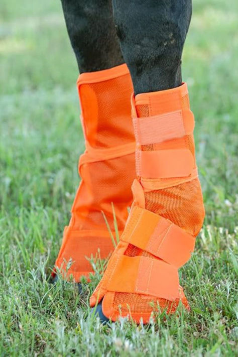 Adjustable Horse Leg Boots Breathable Neoprene Equine Guards Mosquito Repellent Wraps Reduced Fatigue Equestrian Gear - Orange, Multiple Colors: to enhance the appearance of the horse and make it stand out in the ranch, Breathable Material: horse fly leggings are made of quality mesh material, compact and breathable, not bringing a burden when wearing, protecting your horse from fly bites, and helping raise your horse riding effectivity Fly Boots, Horse Fly, Wrap Boots, Horse Supplies, Mosquito Repellent, Mesh Material, The Ranch, The Horse, Horse Riding