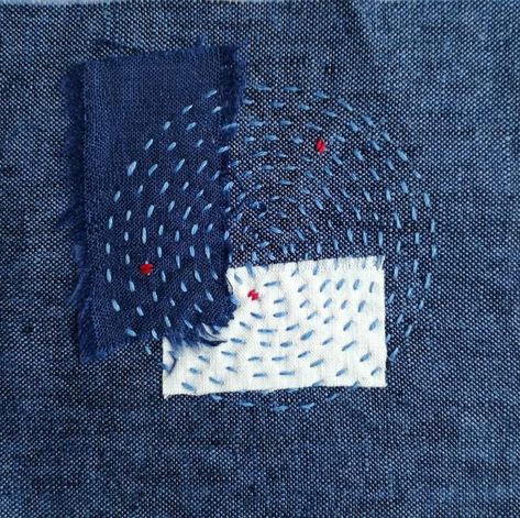 Pdf Sashiko Pattern Simple Sampler Modern Embroidery B60 Mending Jeans, Sashiko Mending, Japanese Boro Textiles, Återvinna Jeans, Sewing Hobby, Sashiko Boro, Boro Sashiko, Japanese Boro, Boro Stitching