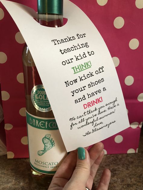 Teacher gift wine tag Teacher Appreciation Wine Tags, Wine Gift For Teacher, Wine Gift Tag Sayings, Teacher Appreciation Gifts Alcohol, Teacher Alcohol Gift Tag, Teacher Appreciation Gifts Wine, Wine For Teachers Gift, Wine Gifts For Teachers, Teacher Gift Wine