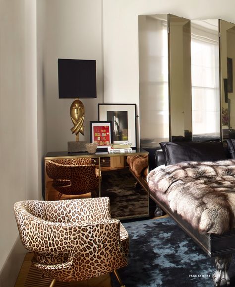 Leopard print chair Leopard Print Bedroom Ideas Decor, Leopard Print Interior, Animal Print Interior, Cheetah Print Couch, Leopard Interior Design, Leopard Print Interior Design, Leopard Print Bedroom Decor, Leopard Print Room, Leopard Print Furniture