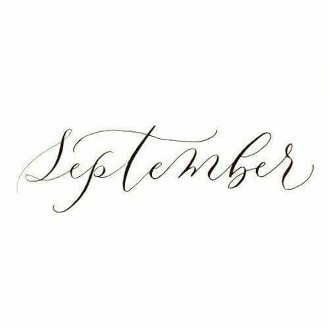 💜 September Font Hand Lettering, September Font, Fall Fonts, Popular Free Fonts, Incandescently Happy, Free Script Fonts, Popular Fonts, Days And Months, Cursive Fonts