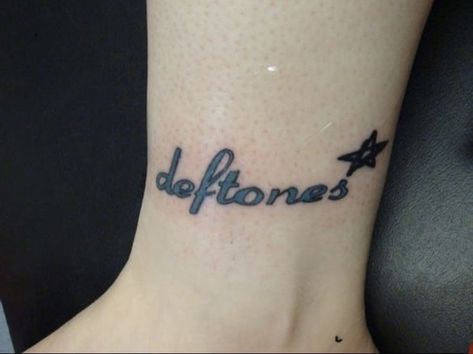 Deftones Tattoo, Emo Tattoos, Cute Tats, Stylist Tattoos, Dream Tattoos, Black Ink Tattoos, Dope Tattoos, Little Tattoos, Simplistic Tattoos