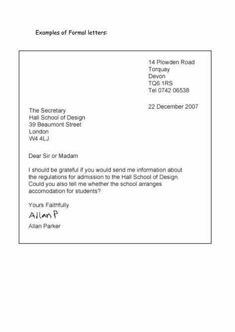 40 formal Business Letter Template | Markmeckler Template Design Formal Letter Layout, Formal Letter Writing Format, Business Letter Format Example, Letter Writing For Kids, Informal Letter Writing, Formal Business Letter Format, Letter Writing Format, Business Letter Example, Formal Letter Template