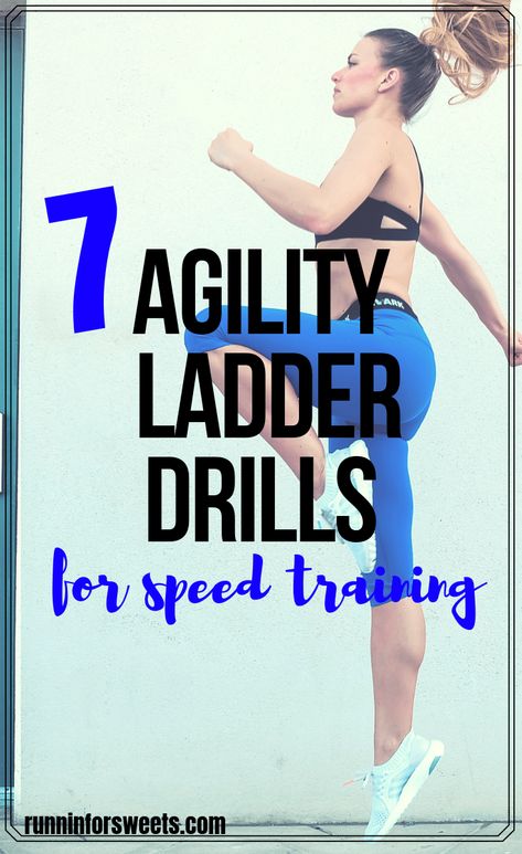 Speed Ladder Workout, Ladder Workout Exercises Agility, Workouts For Speed And Agility, Softball Ladder Drills, Ladder Drills Workouts, Speed Ladder Drills, Ladder Exercises Workouts, Agility Workouts Speed Training, Speed Training Workout