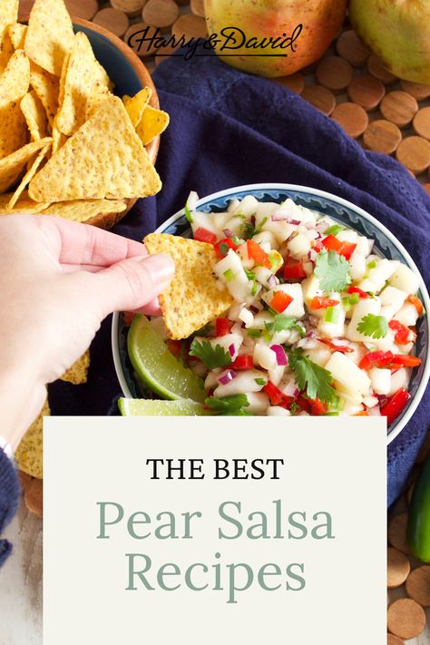 Pear Salsa Recipes For Canning, Pear Salsa Canning, Pear Salsa Recipes, Salsa Recipe Fresh, Pear Salsa, Fruit Salsa Recipe, Green Bean Salad Recipes, Cucumber Salsa, Strawberry Salsa