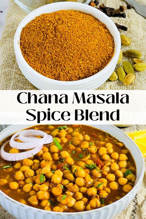 Chana masala powder is an aromatic blend of spices used to flavor the popular Indian dish chana masala (chole masala). It is made by roasting and grinding a variety of spices. This spice blend can be purchased pre-made but is also easy to make at home. Homemade chana masala powder is fresher and has more flavor than store-bought powder. Chole Masala Powder Recipe, Chana Masala Powder Recipe, Masala Spice Blend, Punjabi Chole, Thai Curry Recipes, Chole Masala, Masala Powder Recipe, Vegan Curry Recipes, Curry Recipes Easy