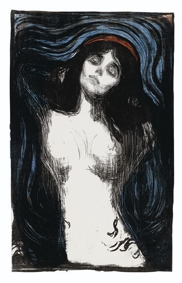 Munch Edvard | Madonna (1895-1902) | MutualArt Edvard Munch, Ethereal Art, Woven Paper, Posters And Prints, Urban Art, Artist Inspiration, Madonna, Female Art, Art Inspo