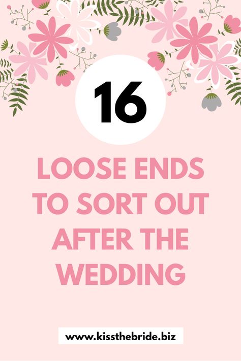 Newlywed To Do List, Things To Do After Wedding, After Wedding To Do List, Post Wedding To Do List, After Wedding Checklist, Youtube Topics, Post Wedding Blues, Diy Wedding Planner, Kiss The Bride