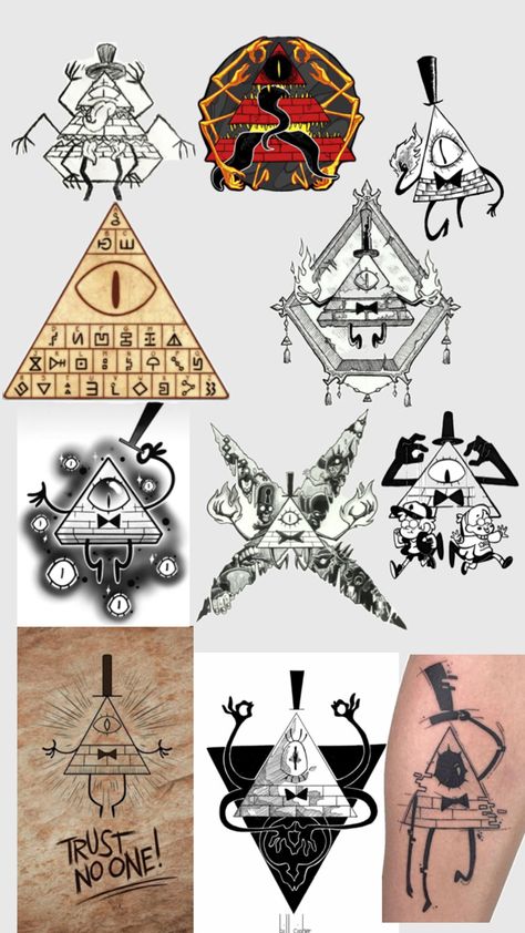 Bill Cipher Symbol, Bill Cipher Tattoo Ideas, Bill Tattoo Gravity Falls, Bill Cypher Tattoo Design, Bill Cipher Tattoo Design, Bill Cypher Tattoo Ideas, Bill Cipher Tattoo, Tattoo Bills, Autumn Tattoo