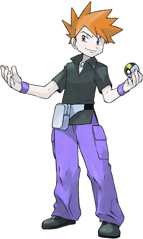 Rival - Bulbapedia, the community-driven Pokémon encyclopedia Cute Pokemon Pfp, Blue Pokemon, Gary Oak, Pokemon Wiki, Cartoon Superhero, Pokemon Rpg, Green Pokemon, Pokemon Firered, Circus Characters