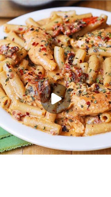 Peter Andre on Instagram: "This sundried tomato and mozzarella pasta is by far a family favourite. This particular dish I’ve been cooking at the @foodiesfestival so I thought I’d better share with you guys so you can also enjoy with your loved ones❤️

Ingredients (adapt according to family size)
- 1kg of chicken thighs 
- 500g of Penne pasta 
- 1x jar of sundried tomato’s 
- 4x cloves of garlic 
- Oregano 
- Paprika 
- crushed chillies
- rock salt
- pepper
- 1 cup of mozzarella 
- 1 cup of cream 
- Basil for topping 
- Parmesan for topping
 
Method:
Chop your chicken and sundried tomato’s alongside your garlic. Add some of the oil from the sundried tomato jar into a heated pan and fry off the sundried tomato’s for a few minutes before removing and leaving aside. Add the garlic, fry slightl Pasta With Sundried Tomatoes, Chicken Mozzarella Pasta, Chicken Paprika, Chicken Mozzarella, Tomato And Mozzarella, Sundried Tomato Pasta, Baked Spaghetti Recipe, Mozzarella Pasta, Creamy Pasta Sauce