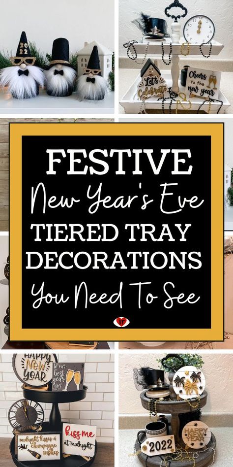 A really cheap and simple way to decorate for the New Year is with Tiered Tray New Year’s Eve Decorations. Whether you are looking for black and gold, farmhouse, ideas for the home, a table, and more, these ideas are perfect. Be sure to add some of your favorite DIY projects to your tiered tray to make it your own! #newyearsevedecorations #newyearsevepartyideas #newyearseve #cheapnewyearsevedecorations New Year's Eve Decorations, Black And Gold Theme, Christmas Planning, Farmhouse Ideas, New Years Eve Dresses, New Years Eve Decorations, Diy Holiday Decor, New Year’s Eve, Christmas Aesthetic