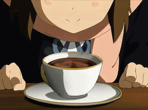 The Fresh Smell of Tea gif  | Drink Me (Tea & Coffee) Coffee Gifs, Girl Drinking Coffee, Tea Gif, Drinking Gif, Anime Coffee, Girls Drawing, Anime Places, Coffee Gif, Manga Tutorial