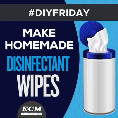 Disinfectant recipes that you can find on the internet typically use oil and vinegar. However, these components do not kill pathogens more effectively than bleach and rubbing alcohol. The latter solution is the most effective at eliminating bacteria with fatty membranes. #DIYFriday #AirConditioning #ECMCares #CoolingSouthFlorida #HVAC #ACInstallation #AirConditioner #ACService #OneStopShop #ACTuneUp Disinfectant Wipes, Ac Service, Rubbing Alcohol, How To Make Homemade, Air Conditioning, Vinegar, Reusable Water Bottle, Bleach, Water Bottle