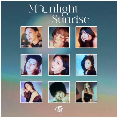 Moonlight Sunrise Album Cover Moonlight Sunrise Album Cover, Ready To Be Album Cover, Be Album Cover, Moonlight Sunrise Twice, Twice Mv, Moonlight Sunrise, Twice Album, Art Album, Album Art