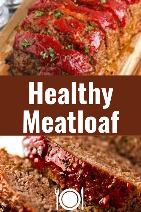 Learn how to cook a healthy meatloaf. This is an easy and low calorie recipe. Your family will love it! Low Calorie Meatloaf, Low Sodium Meatloaf, Healthy Meatloaf Recipe, Recipe Low Calorie, Low Calorie Recipe, Low Calorie Meal, Meatloaf Recipes Healthy, Healthy Meatloaf, Low Calorie Recipes Dinner