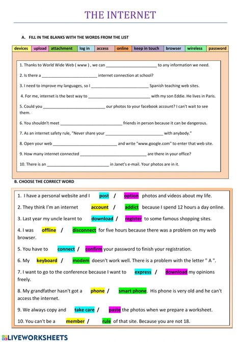 Internet language online worksheet for 8th Grade. You can do the exercises online or download the worksheet as pdf. Fractions Worksheets Grade 5, Picture Graph Worksheets, Mental Maths Worksheets, 5th Grade Worksheets, 4th Grade Math Worksheets, Science Vocabulary, The Worksheet, Math Vocabulary, Life Skills Special Education