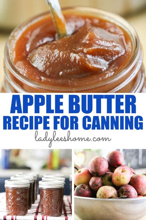 Apple Butter Canning Recipe, Canning Apple Butter, Apple Butter Uses, Recipes With Apples, Canning Apples, Slow Cooker Apple, Slow Cooker Apple Butter, Easy Canning, Pressure Canning Recipes