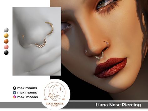 Face Piercings Sims 4 Cc, Sims4 Piercing Cc, Sims4 Nose Piercing, Sims 4 Cc Face Piercings, Sims Cc Piercing, Sims 4 Ear Presets, Sims 4 Septum Piercing Cc, Nose Piercing Sims 4 Cc, Piercing The Sims 4