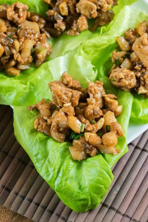 Chicken Lettuce Wraps Chicken Lickin, Chicken Lettuce Wraps Recipe, Lettuce Wrap Recipes, Chicken Entrees, Pan Dinners, Chicken Lettuce Wraps, Amazing Appetizers, Savory Chicken, Best Chicken Recipes