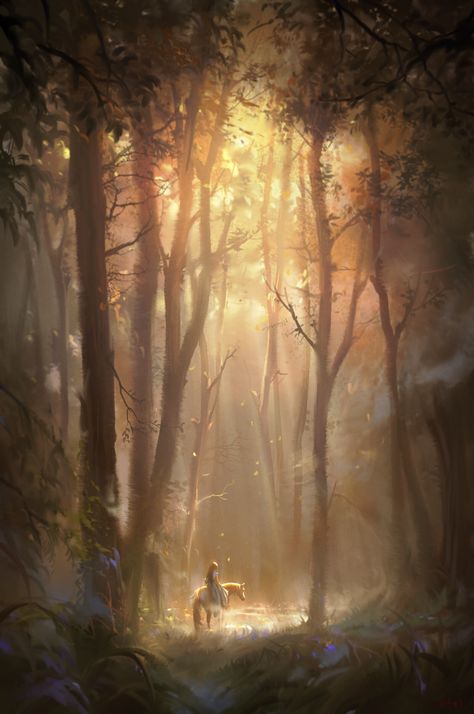 ArtStation - Forest, Ivan 伊凡 Mythical Forest Aesthetic, Fairy Forest Aesthetic, Mystical Forest Art, Forest Spirit Art, Theater Sets, Book Concept, Forest Vibes, Map Ideas, Fairytale Forest