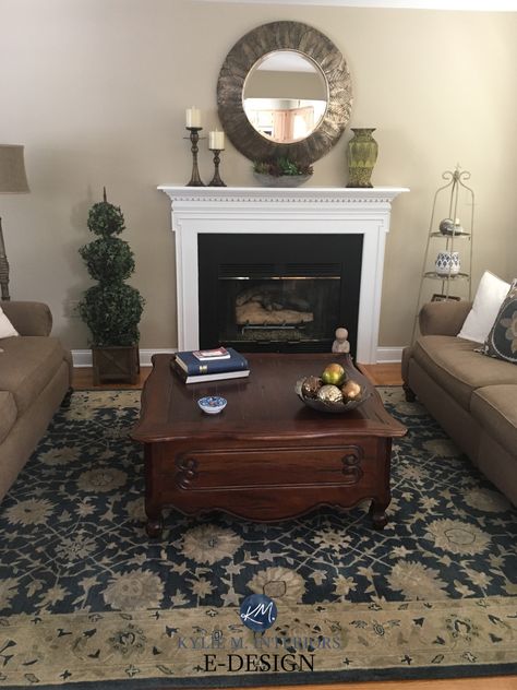 Paint Colour Review: Benjamin Moore Bleeker Beige & Bennington Gray - Kylie M Interiors Benjamin Moore Bleeker Beige, Bennington Gray, Bleeker Beige, Dark Gray Paint Colors, Tan Paint Colors, Benjamin Moore Cloud White, Kylie M Interiors, Cream Paint Colors, Beige Living Room