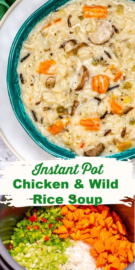 Chicken And Wild Rice Soup, Wild Rice Soup Recipes, Chicken Wild Rice, Chicken Wild Rice Soup, Rice Soup Recipes, Best Pressure Cooker, Chicken Rice Soup, Creamy Chicken Soup, Kitchen Ingredients