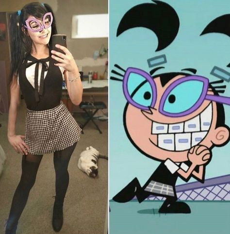 Tootie from the fairy odd parents! Fairly Odd Parents Cosplay, The Fairy Odd Parents, Odd Parents Costume, Fairly Odd Parents Costume, Apocalypse Halloween, Cosplay Cartoon, Timmy Turner, Fantasy Party, Halloween Makeup Diy