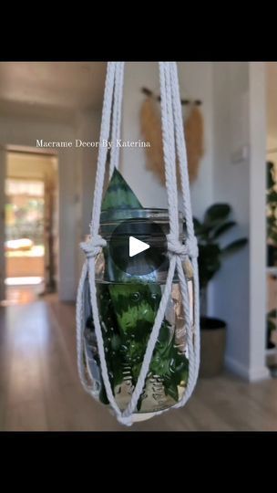 Macrame Plant Hanger Tutorial Easy, Plant Holder Diy, Plant Hanger Tutorial, Just Give Me A Reason, Rope Plant Hanger, Indoor Plant Wall, Macrame Plant Hanger Tutorial, Hanging Plant Wall, Hanging Plants Indoor