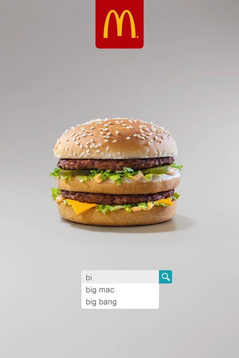 McDonald's Outdoor Advert By Leo Burnett: Big Mac | Ads of the World™ Quarter Pounder, Angry Chicken, Chicken Mcnuggets, Mcdonalds Gift Card, 광고 디자인, Publicidad Creativa, Food Graphic Design, Food Ads, Event Activities