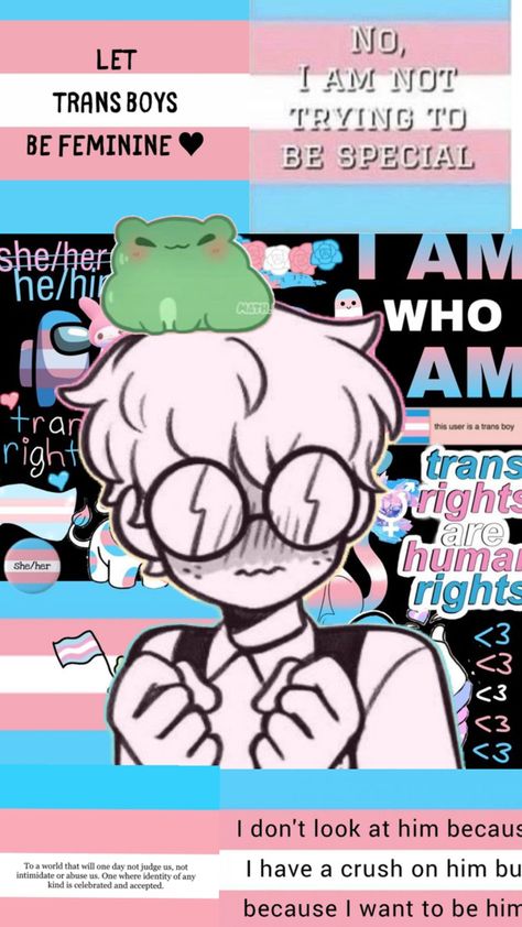 Trans female to male background iphone lockscreen. Trans Collage, Male Background, Trans Boys, Trans Rights, Iphone Lockscreen, Collage Background, I Have A Crush, Having A Crush, Iphone Background