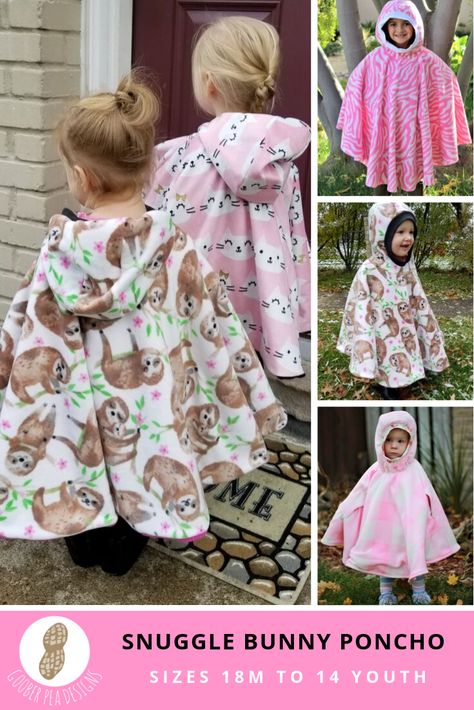 Sewing Patterns Girls Free, Sewing Patterns Free Children, Snuggle Fabric Projects, No Sew Carseat Poncho, Car Seat Poncho With Arm Holes Diy, Fleece Carseat Poncho Free Pattern, Car Seat Poncho Pattern Free No Sew, Car Poncho Pattern Free, Baby Car Seat Poncho Pattern Free