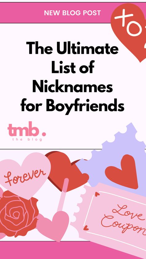 How about “Cuddle Muffin,” “Love Bug,” or “Sweetie Pie?” These names are sure to make him smile and feel loved. #nicknames #nicknamesforboyfriends #boyfriendnicknames #nicknamesforpartners #cutenicknames #adorablenicknames #cutenicknamesforboyfriends Cute Nicknames For Him, Cute Nicknames For Your Boyfriend, Nicknames For Him, Nicknames For Boyfriends, Cute Nicknames, Terms Of Endearment, Love Bug, Feel Loved, Sweetie Pie