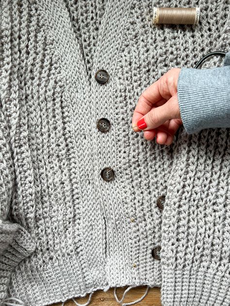 Crochet Button Up Sweater, Crochet Button Up, Crochet Sweater Coat, Slip Stitches, Crochet Cardigan Free, Ribbed Crochet, Crochet Cardigan Pattern Free, Crochet Scarfs, Crochet Cardigans