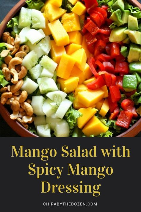 Mango Dishes, Orange Vinegar, Chopsuey Recipe, Healing Bowls, Mango Dressing, Vegan Catering, Suddenly Salad, Dairy Free Salads, Pocket Kitchen