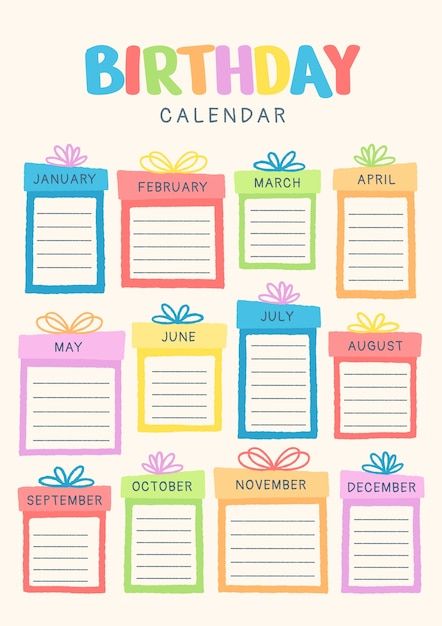 Birthday Calendar Ideas, Birthday Calendar Classroom, Birthday Calendar Template, Shapes Preschool Printables, Birthday Chart Classroom, Birthday Chart, Work Folders, Christmas Coloring Sheets, Classroom Birthday