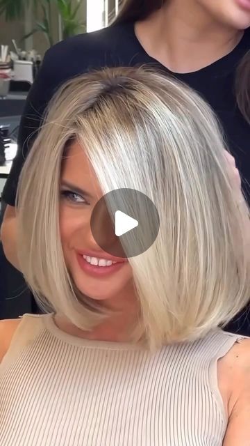 𝐇𝐚𝐢𝐫 𝐕𝐢𝐝𝐞𝐨𝐬 / 𝐂𝐨𝐫𝐭𝐞𝐬 𝐝𝐞 𝐃𝐢𝐯𝐚𝐬® on Instagram: "Prettiest transformation 🫶🏼 @martafeschuk" One Length Bob Hairstyles, Best Hair Tips, 2024 Bob Hair, Makeup And Hair, Shoulder Length Blonde Bob, Makeup Blonde Hair, Medium Shoulder Length Hair, Hair Bobs, My Pins Saved