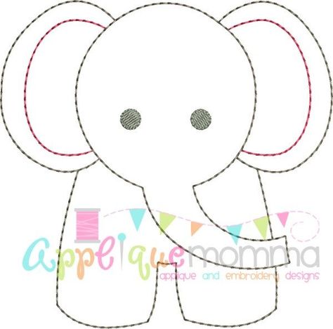 Elephant Template, Free Applique Patterns, Elephant Quilt, Baby Applique, Elephant Applique, Appliqué Quilts, Antique Embroidery, Baby Elefant, Baby Quilt Patterns