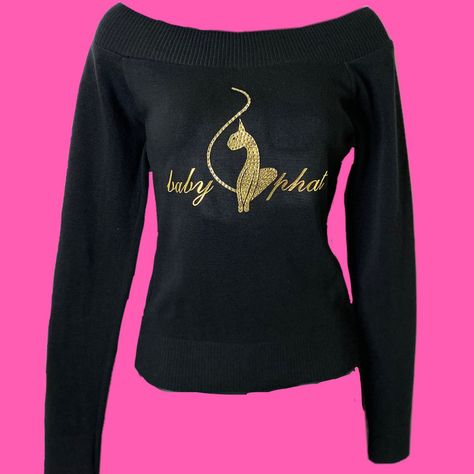 2000s brands: Baby phat Click the link to shop.🛍 Baby Phat Shirt, 2000s Brands, Baby Phat Tattoo, Baby Phat Outfits, Baby Phat 2000s Aesthetic, Baby Phat Clothes, Baby Phat 2000s, 2000s Fashion Aesthetic, Mcbling Fashion