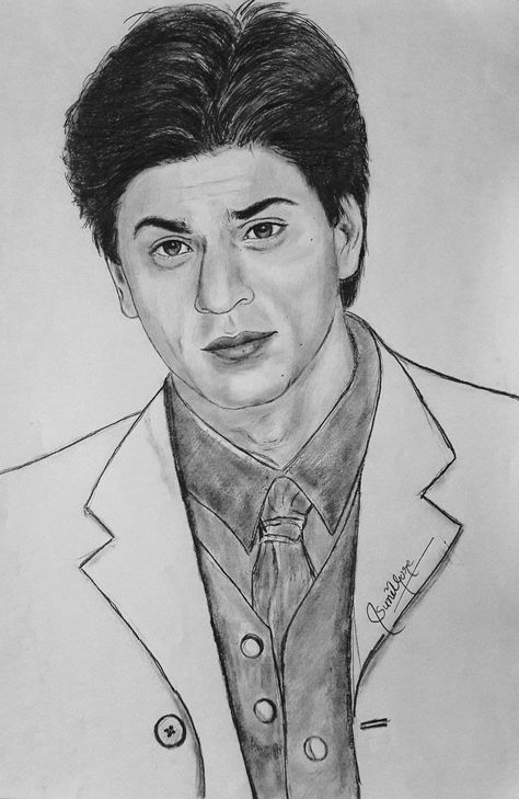 SRK King Khan sketch Shahrukh Khan Drawing Easy, Srk Drawing Sketch Easy, Shahrukh Khan Sketch Easy, Shahrukh Khan Sketch, Srk Sketch, Srk Drawing, Marvel Art Drawings, Pencil Sketches Easy, Sketch Practice