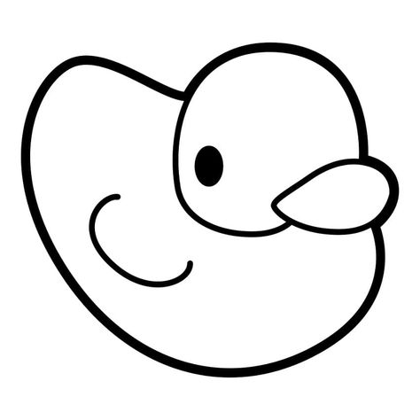 Rubber Duck to Print coloring page Rubber Duck Coloring Page, Rubber Duck Tattoo, Rubber Duck Drawing, Duck Coloring Pages, Duck Tattoos, Duck Drawing, Animal Coloring, Pencil Eraser, Rubber Ducky