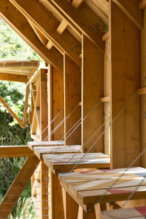 Ecology of Colour / Studio Weave | ArchDaily Bird Hide, Bamboo Screen, Facade Pattern, Studio Weave, External Cladding, Timber Architecture, Timber Roof, Timber Structure, Colourful Buildings