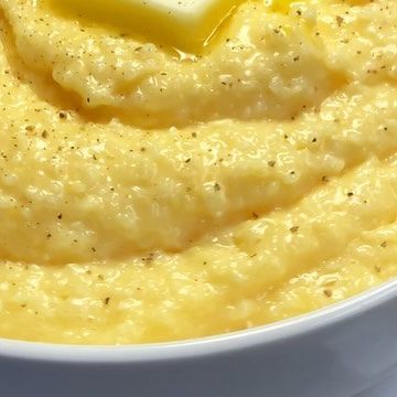 Ryan Pauly on Instagram: "My mom’s famous cheesy grits! 🧈 🧀 This recipe is so good you will never make oatmeal for breakfast again! My mom is from the south so instead of cereal or oatmeal she made us cheese grits !! Must try! Ingredients 1/2 cup grits @quaker 1 cup milk 1 cup chicken broth 1 slice American cheese 1/4 cup cheddar Salt and pepper 1 dab of butter In a sauce pan on medium low begin to warm chicken broth and milk. When it’s steaming add in grits stirring continuously until thickened. It should cook within 5 minutes and be soft. Once thick add in butter, cheese and stir. Serve! #grits #cheesygrits #southernfood #cooking #recipes #recipereels #homechef #foodblogger #foodblog #instafood #recipeoftheday #recipeshare #familyrecipe #homeadefood #easymeals #easybreakfast #eas Healthy Grits Recipe Breakfast, Breakfast Meal Prep Grits, Cheese Grits With Quick Grits, Pioneer Woman Cheese Grits, Baked Garlic Cheese Grits, Cheesy Grits, Cheese Grits, American Cheese, Oatmeal Breakfast